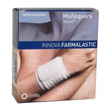 Muñequera con Velcro Beige Innova Farmalastic talla S / P